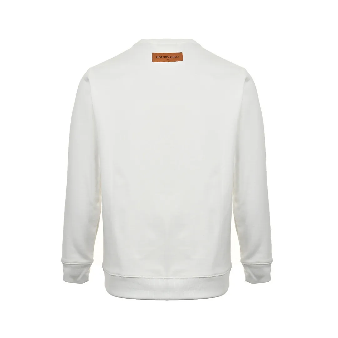 Louis Vuitton/Louis Vuitton 24FW graffiti hand-painted pumpkin round neck sweatshirt